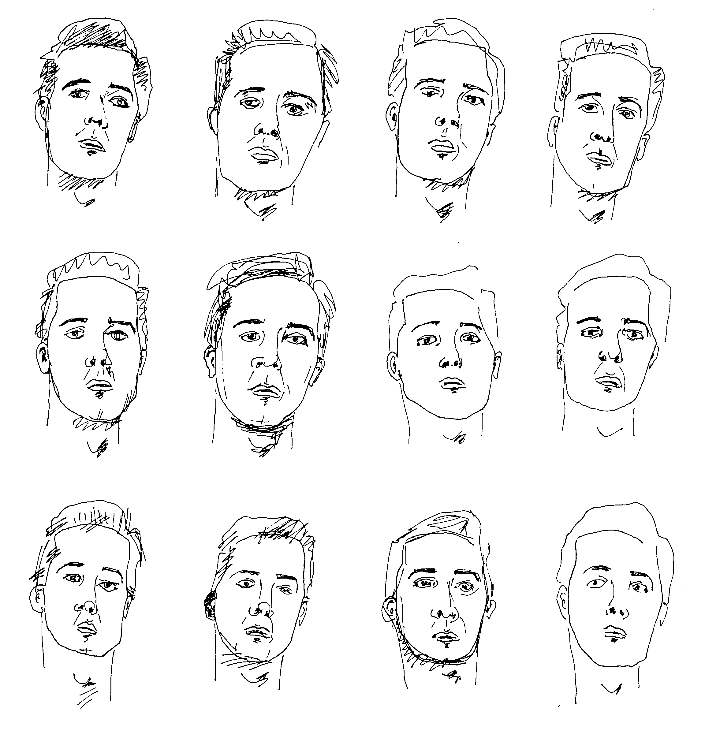 Self portraits (1979) • Illustration Peter Ablinger