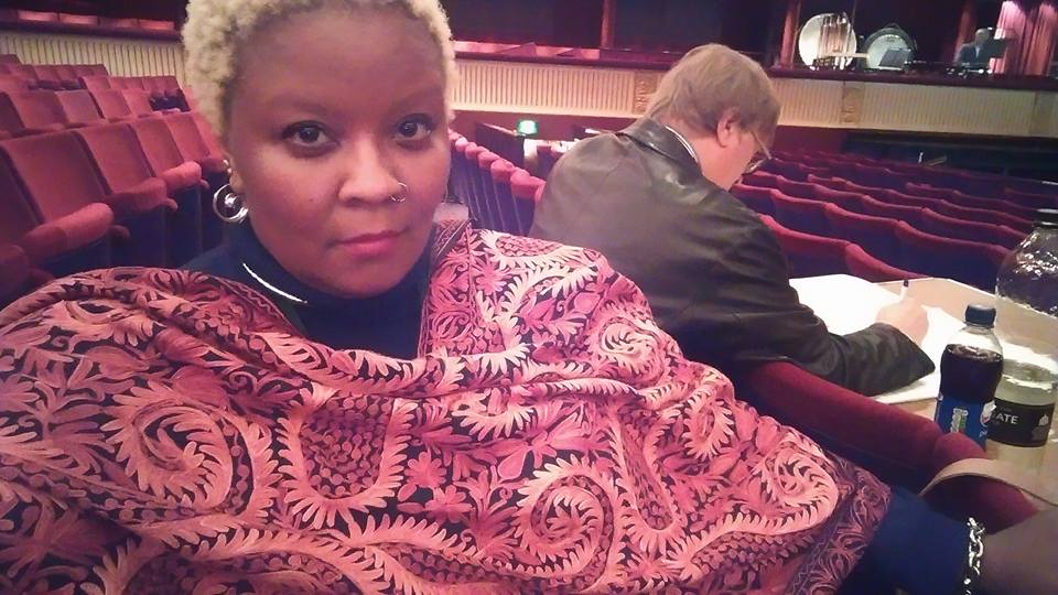MOLLENA LEE WILLIAMS-HAAS AND GEORG FRIEDRICH HAAS AT A REHEARSAL OF THE OPERA “MORGEN UND ABEND,” AT THE ROYAL OPERA HOUSE. · Photography MOLLENA LEE WILLIAMS-HAAS