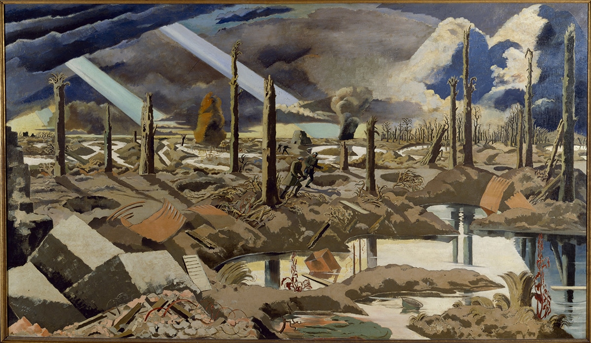 Paul Nash English: The Menin Road (Public Domain)