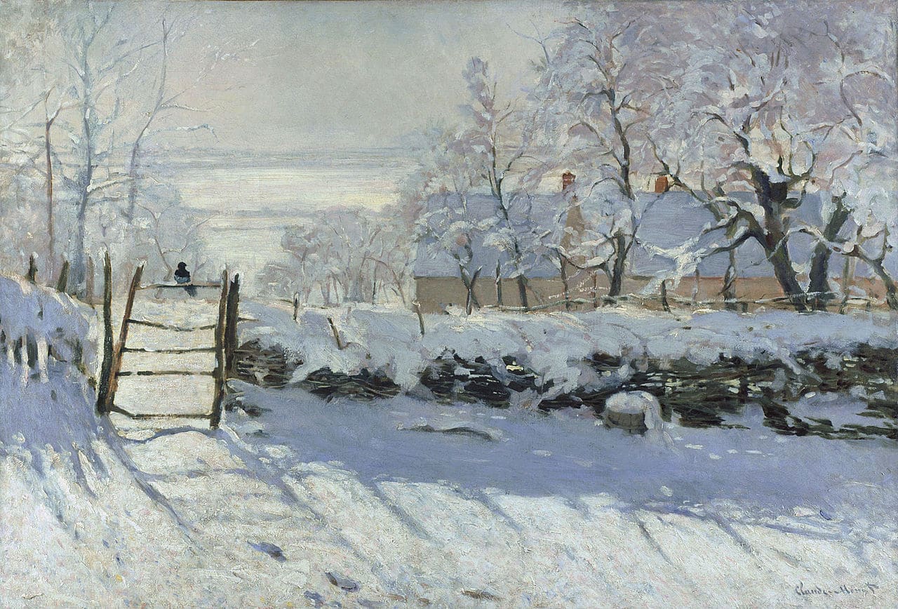 Picture The Magpie by Claude Monet (Public Domain)