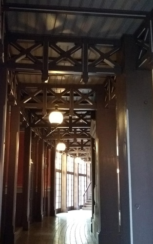 The corridor of the Festspielhaus • Photo Alison Kinney