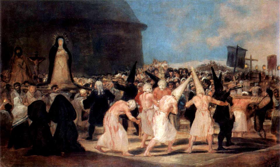 Francisco de Goya y Lucientes, A Procession of Flagellants, 1812-1819