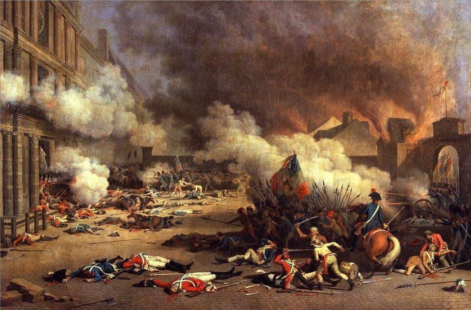 Jean Duplessis-Bertaux, Storming of the Tuilieres on 10. Aug. 1972 During the French Revolution, 1793