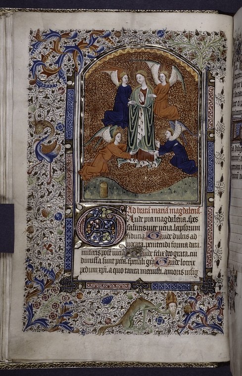 A miniature of Mary Magdalene (1450) · Image NYPL