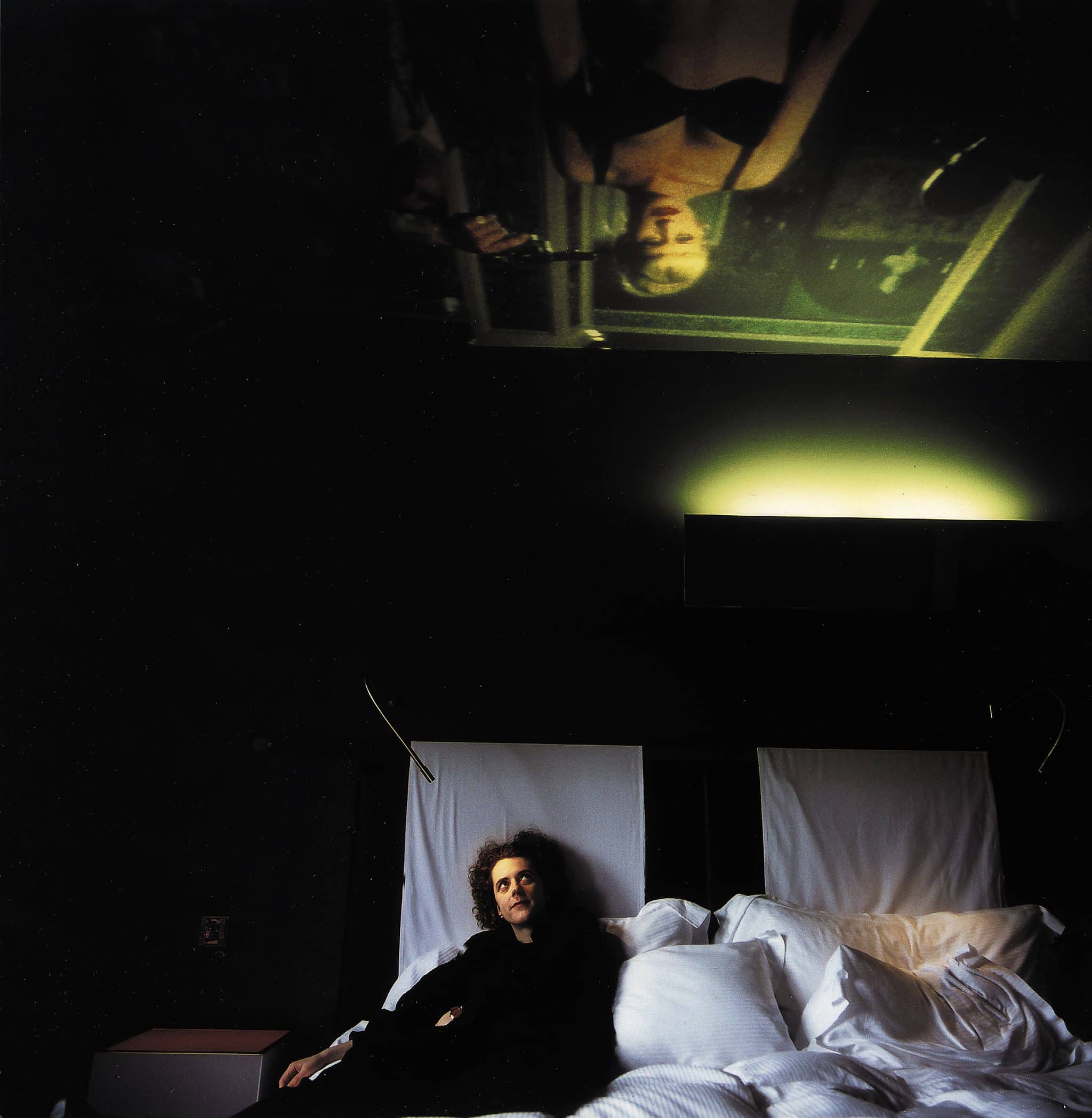 Neuwirth in the “Lost Highway Room,” part of the architect Jean Nouvel’s “The Hotel,” in Luzern, Switzerland · Photography by Priska Ketterer