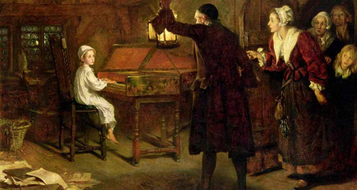 Child Prodigy by Margaret Isabel Dicksee